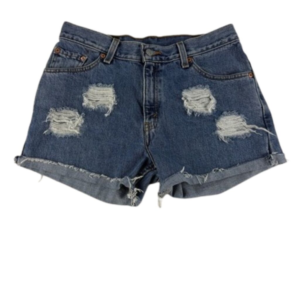 Levi’s 517 Cut-Off Denim Shorts – High Rise | Measured Size 31"